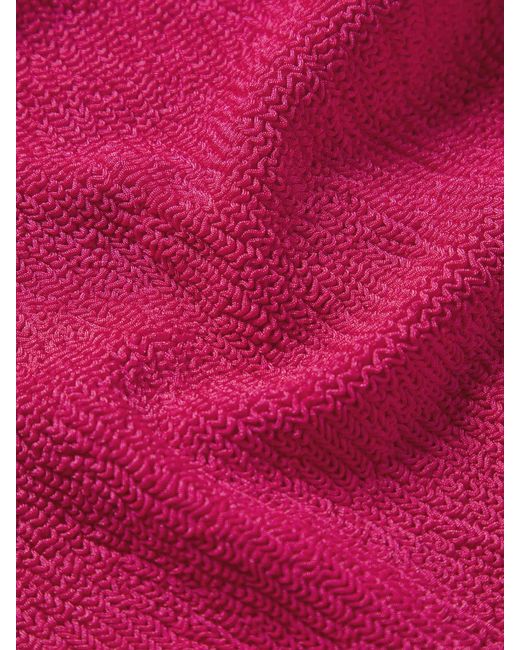 Hunza G Pink Coverage Square Neck Swim