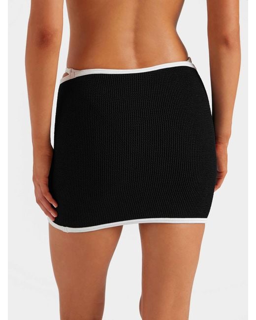 Hunza G Black Devyn Swimskirt/Tube Top