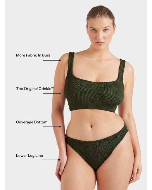 Hunza G Green Coverage Xandra Bikini