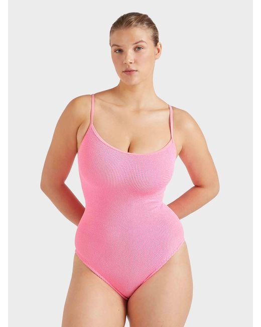 Hunza G Pink Coverage Pamela Swim