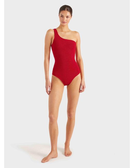 Hunza G Red Coverage Nancy Swim