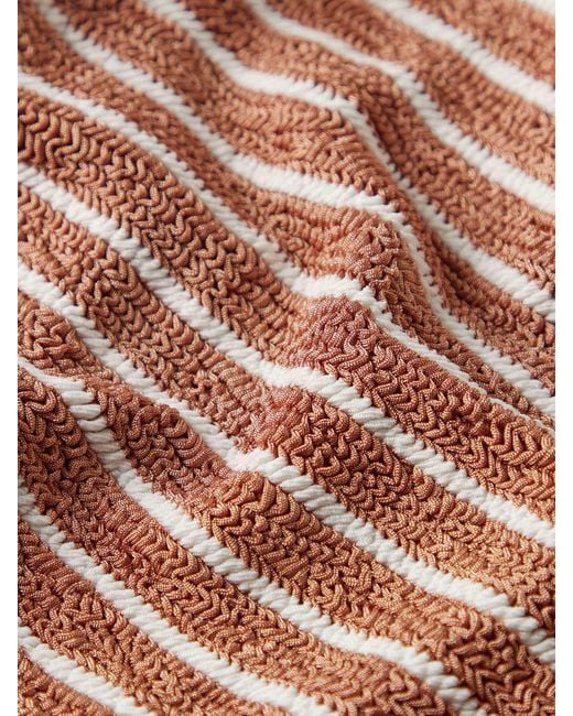 Hunza G Brown Square Neck Swim