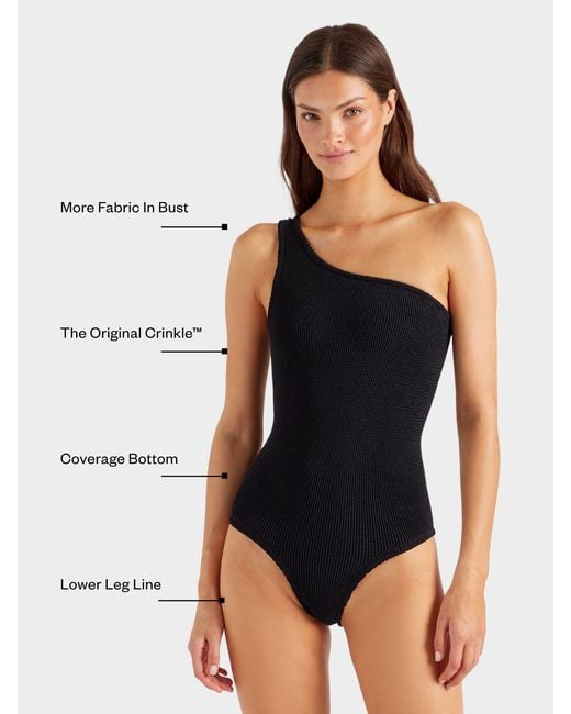 Hunza G Blue Coverage Nancy Swim