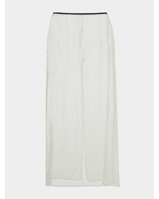 Hunza G White Sheer Skirt