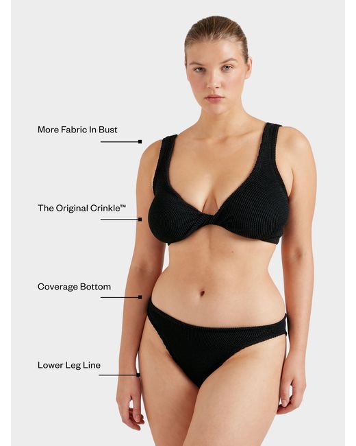 Hunza G Black Coverage Juno Bikini