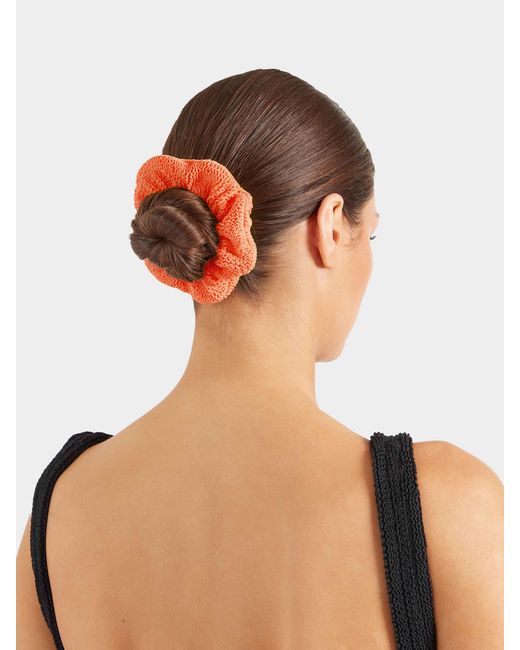 Hunza G Orange Scrunchie