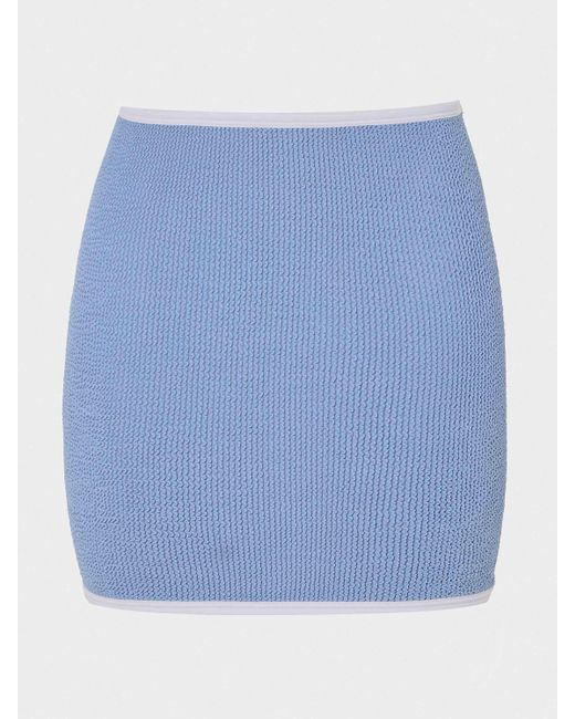 Hunza G Blue Devyn Swimskirt/Tube Top