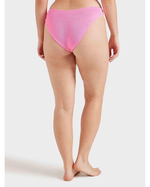 Hunza G Pink Coverage Bikini Bottom