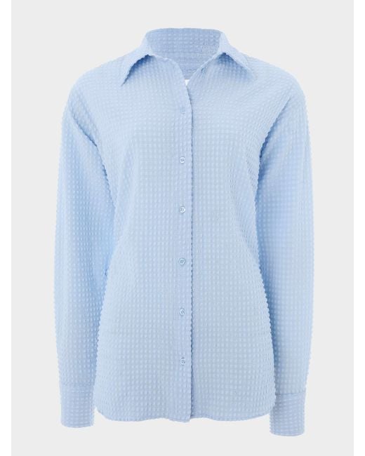 Hunza G Blue Resort Shirt