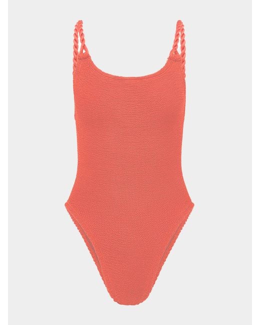 Hunza G Red For La Samanna, A Belmond Hotel Camille Swim