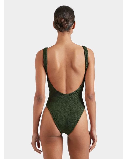 Hunza G Green Coverage Square Neck Swim