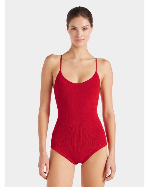 Hunza G Red Coverage Pamela Swim
