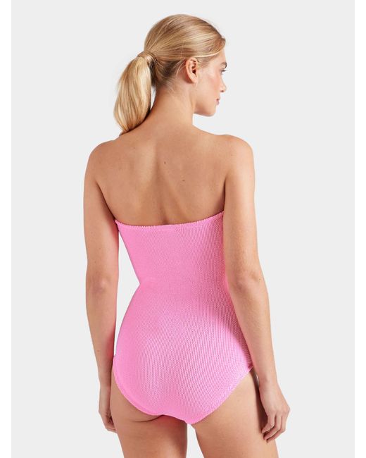 Hunza G Pink Coverage Brooke Swim
