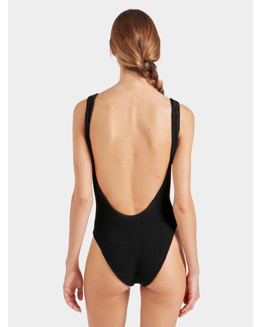 Hunza G Black Square Neck Swim