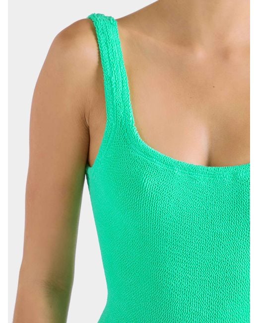 Hunza G Green Square Neck Swim
