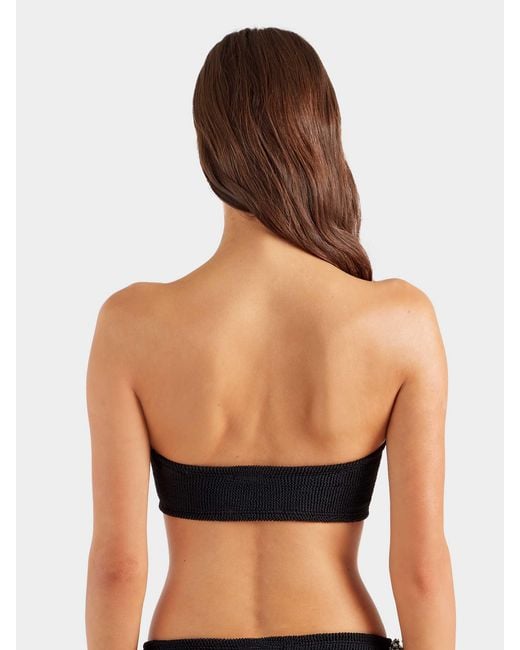 Hunza G Blue Jean Bikini Top