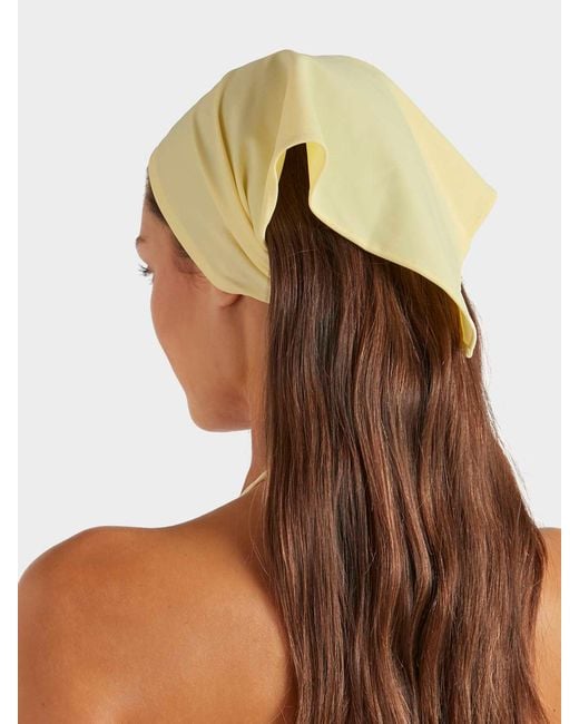 Hunza G Yellow Sofia Upf Headscarf