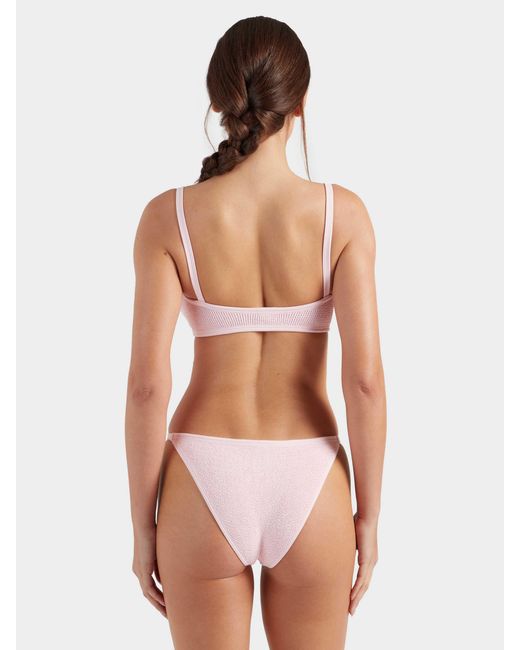 Hunza G Pink Iris Bikini With Hoops Bikini