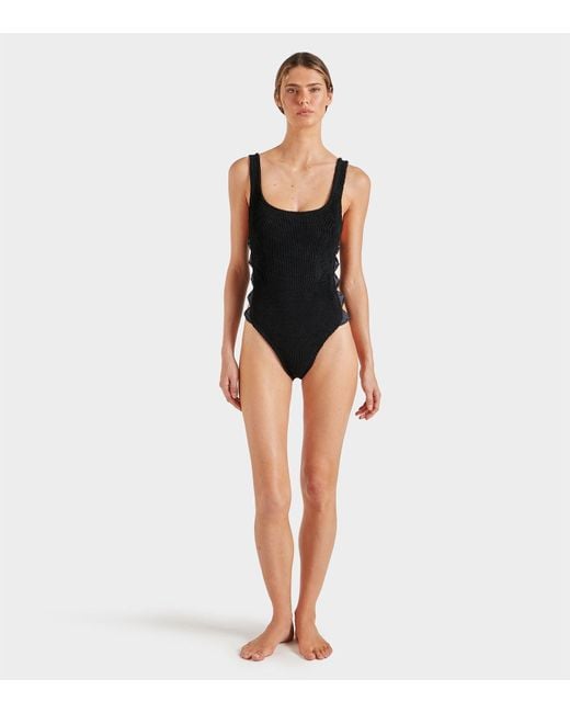 Hunza G Tiffany Swim in Black | Lyst
