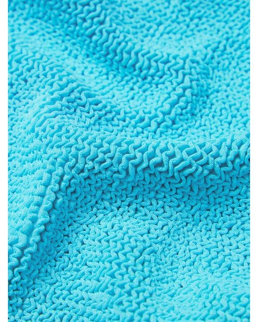 Hunza G Blue Coverage Square Neck Swim
