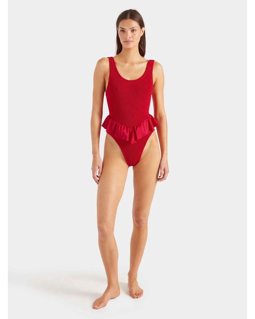 Hunza G Red Denise Swim