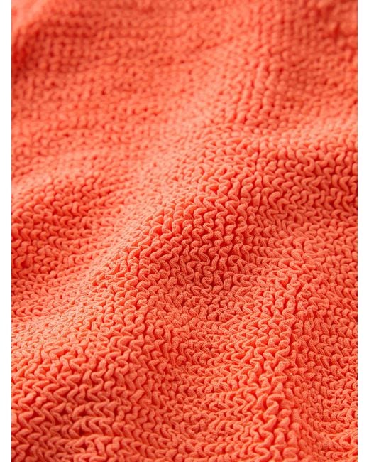 Hunza G Orange Coverage Square Neck Swim