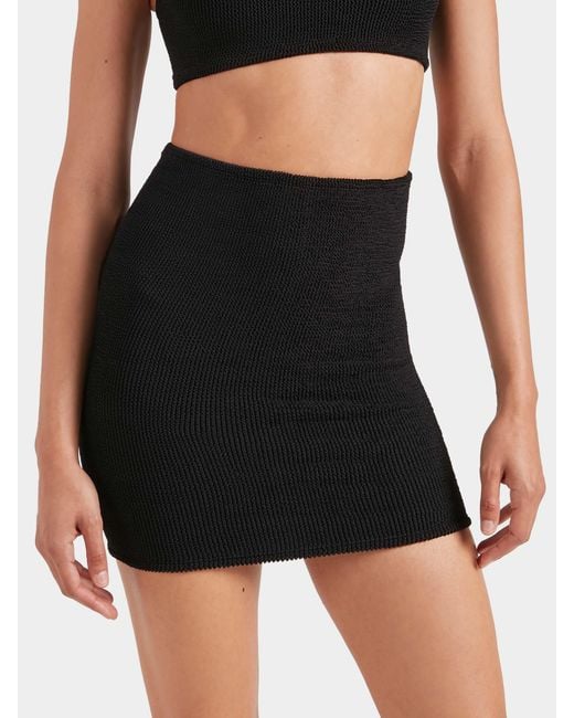 Hunza G Blue Mini Skirt