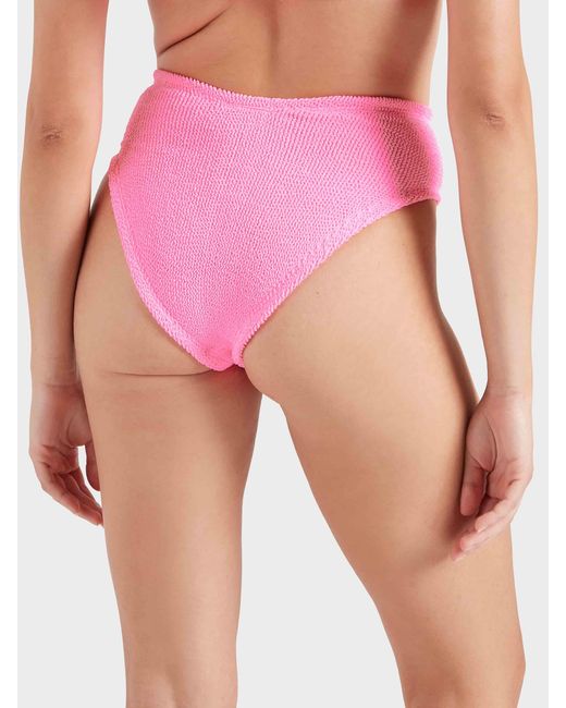 Hunza G Pink V-Waist Bikini Bottom