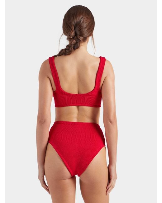Hunza G Red Nadine With Hoop Bikini