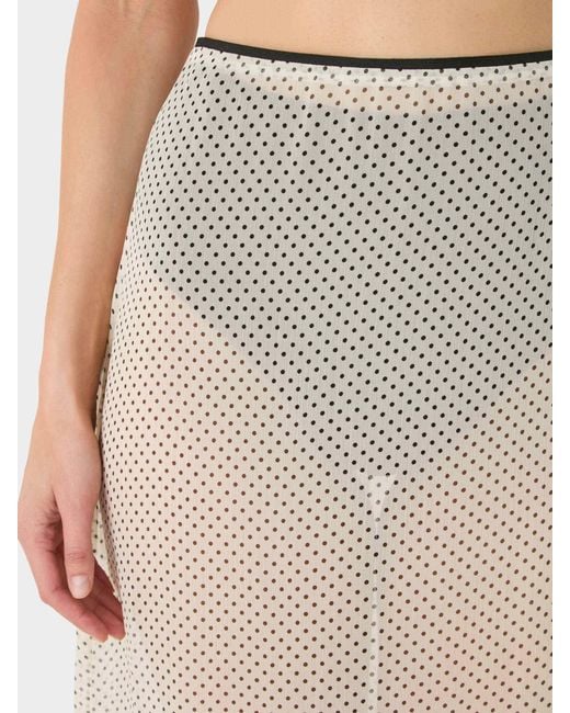 Hunza G White Sheer Skirt