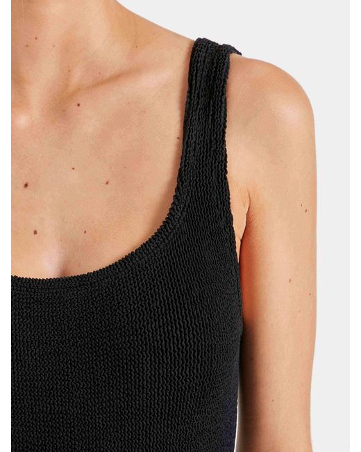 Hunza G Black Square Neck Swim