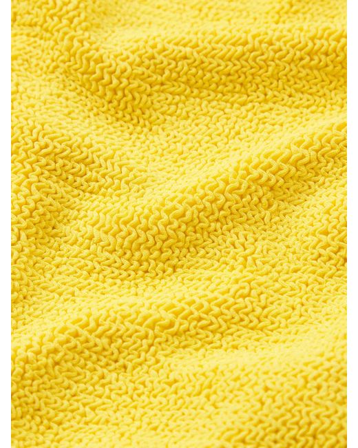 Hunza G Yellow Coverage Square Neck Swim