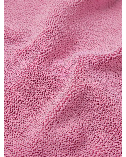 Hunza G Pink Coverage Square Neck Swim