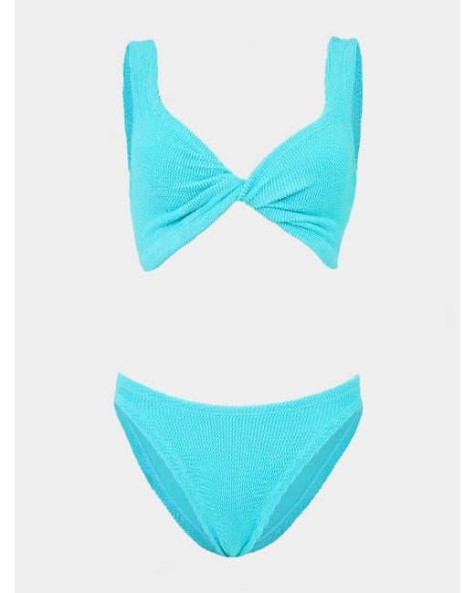 Hunza G Blue Coverage Juno Bikini