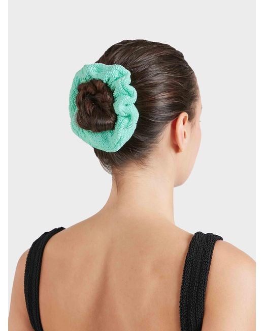Hunza G Green Scrunchie