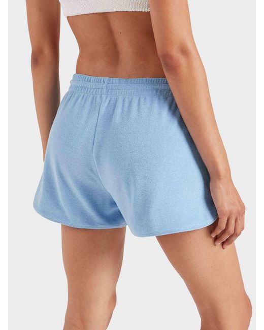 Hunza G Blue Terry Towelling Short