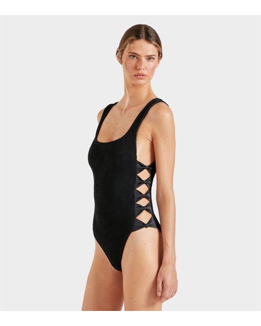 Hunza G Tiffany Swim in Black | Lyst