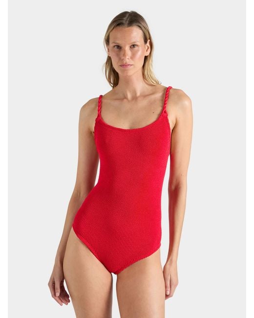 Hunza G Red Coverage Camille Swim