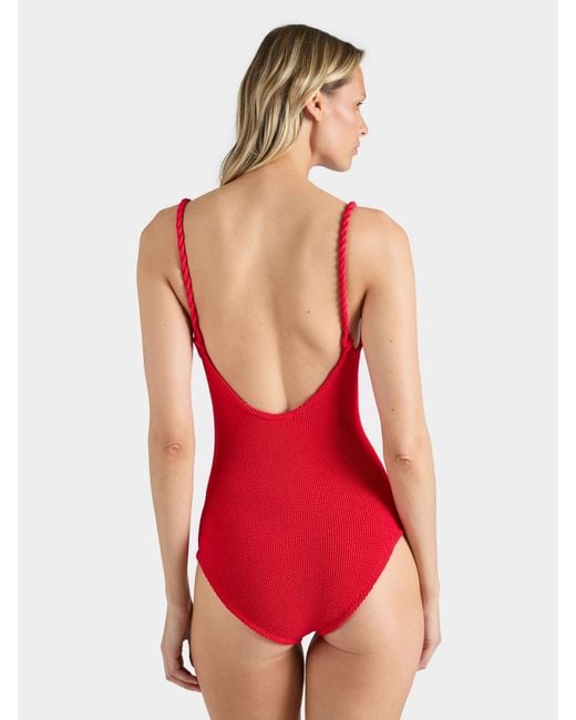 Hunza G Red Coverage Camille Swim