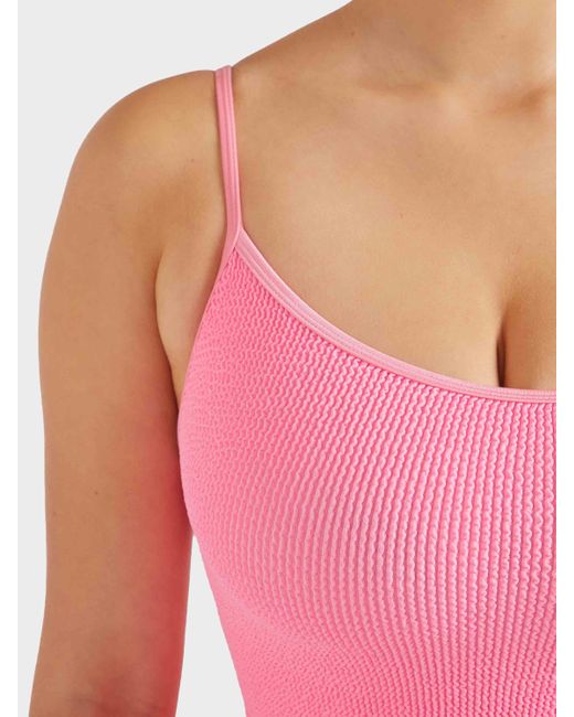 Hunza G Pink Coverage Pamela Swim