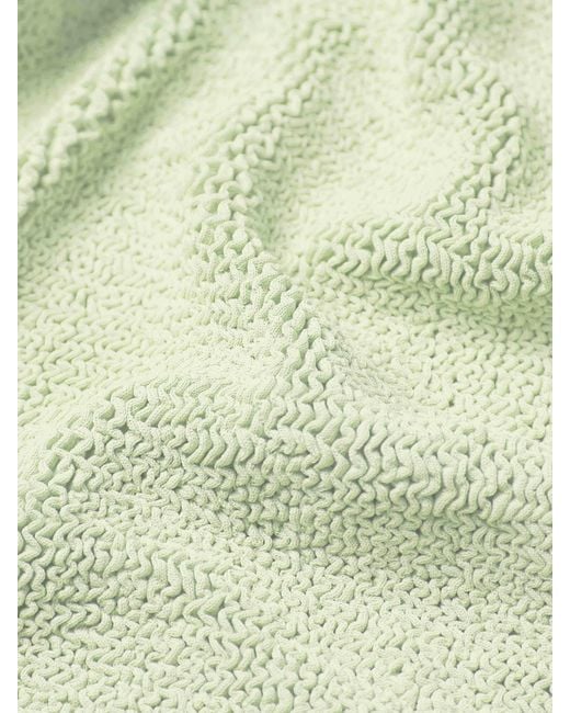 Hunza G Green For Fouquet's New York Square Neck Swim