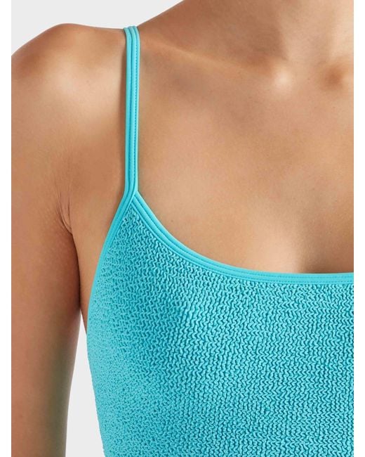 Hunza G Blue Strap Bikini