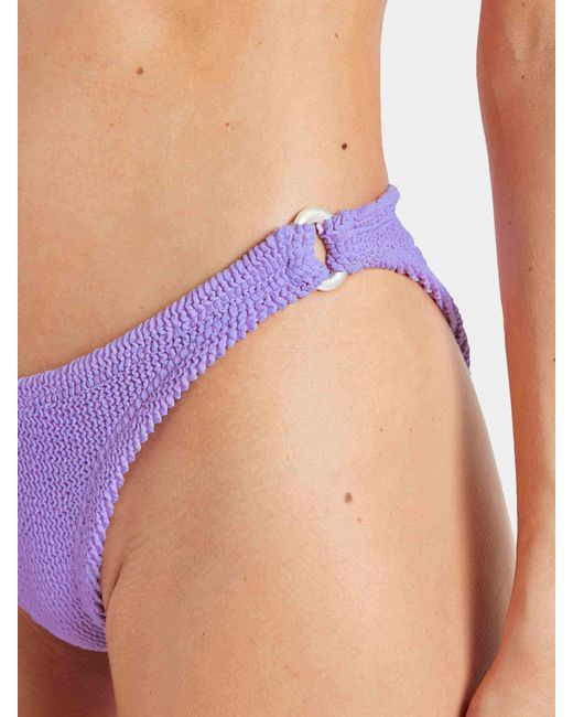 Hunza G Purple Misty Bikini With Pearly Hoop