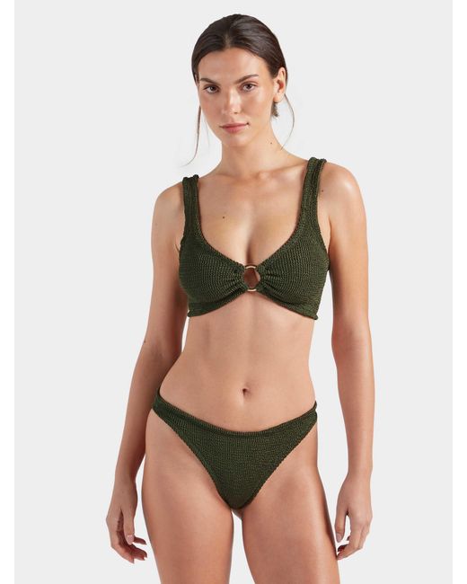 Hunza G Green Julia With Hoop Bikini