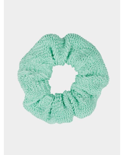 Hunza G Green Scrunchie