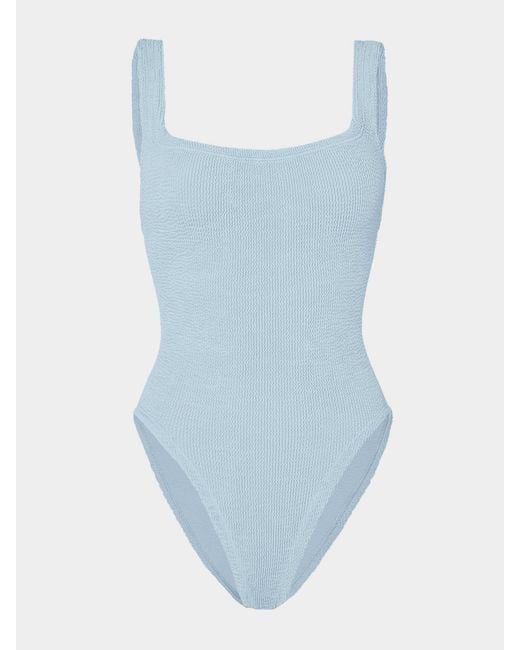 Hunza G Blue Square Neck Swim