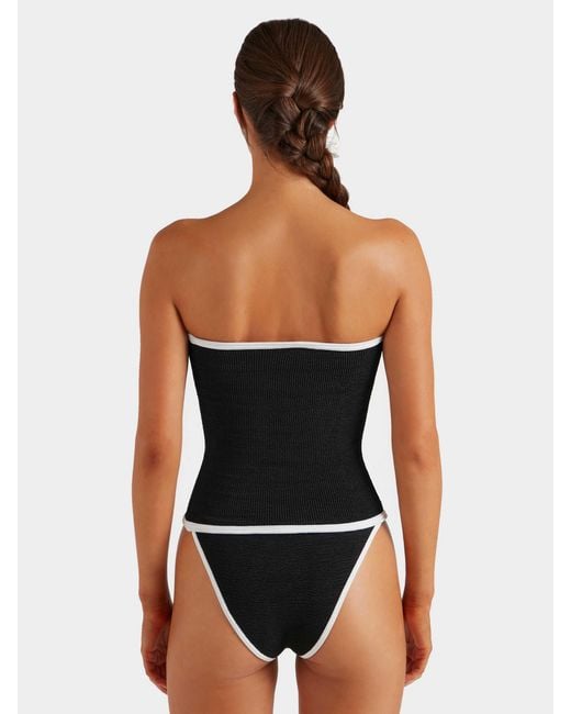 Hunza G Black Devyn Swimskirt/Tube Top