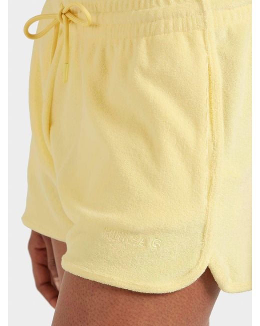 Hunza G Yellow Terry Towelling Shorts
