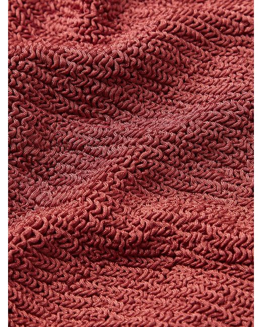 Hunza G Red Coverage Square Neck Swim