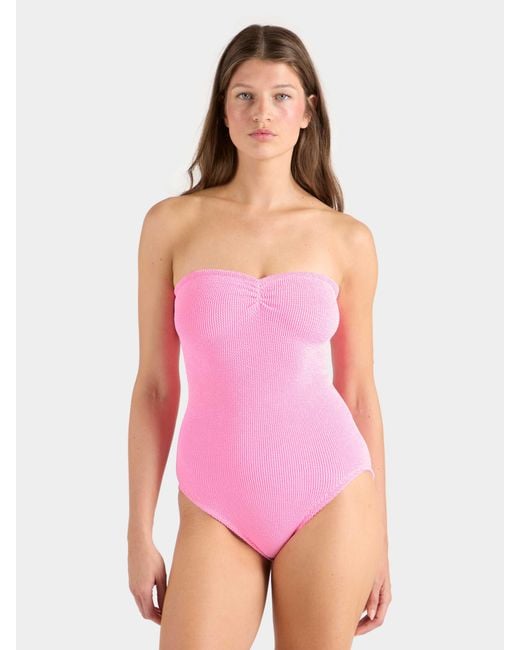 Hunza G Pink Coverage Brooke Swim